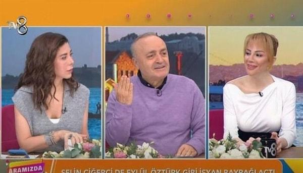 TV8 ekranlarında yayınlanan “Aramızda Kalmasın” programında Müge Dağıstanlı ile Ali Eyüboğlu da Selin Ciğerci’nin yaptığı paylaşımları yorumladı.