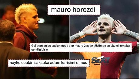 Galatasaray'ın Yıldız Futbolcusu Mauro Icardi'nin Apaçiye Benzetilen Yeni Saç Stili Dillere Fena Düştü!