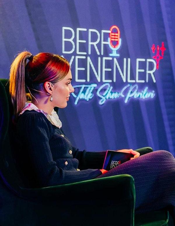 Ünlü isim son dönemlerde "Berfu Yenenler Talk Show Perileri" isimli yeni programıyla sık sık gündeme geliyor.