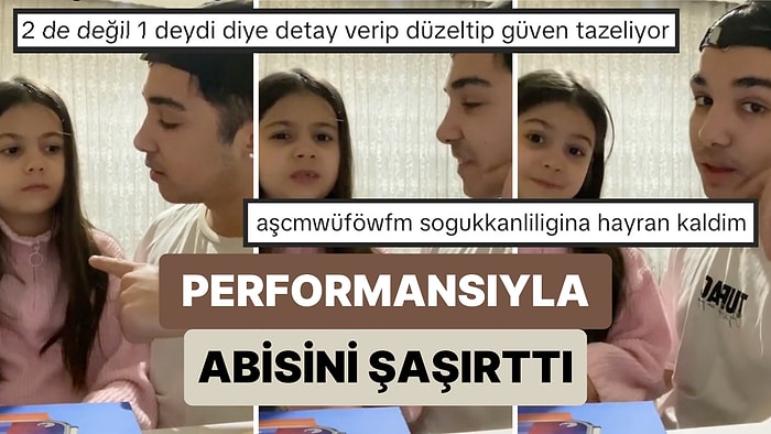 "Sevgilime Yalan Söyleyeceğim, Bana Ayak Uydur" Diyen Abisine Kusursuz Bir Şekilde Uyum Sağlayan Minik
