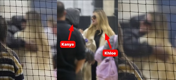 Khloe Kardashian ve ex eniştesi Kanye West, Saint'in basketbol maçında samimi bir kucaklaşma yaşarken, Kim Kardashian'dan eser yoktu.