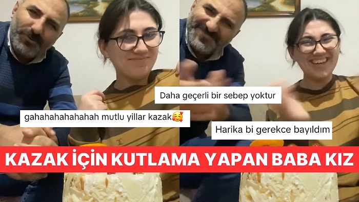 TikTok'ta 16 Yıldır Giydikleri Kazak için Kutlama Yapan Baba Kız