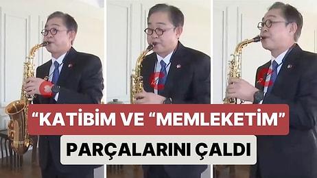 Güney Kore Büyükelçisi Lee Ülkesine Dönerken "Memleketim" ve "Katibim" Şarkılarını Çalarak Veda Etti