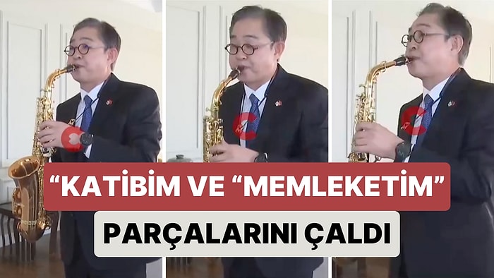 Güney Kore Büyükelçisi Lee Ülkesine Dönerken "Memleketim" ve "Katibim" Şarkılarını Çalarak Veda Etti