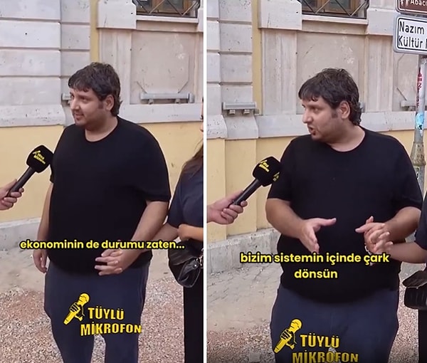 O gurbetçi sokak röportajında, 'Yazdan yaza geliyorduk, kendimizi biraz kandırmışız. Güzel taraflarını görüyoruz yazın, insanlar hep sokaklarda diyoruz ki; hep böyle güzeldir.'