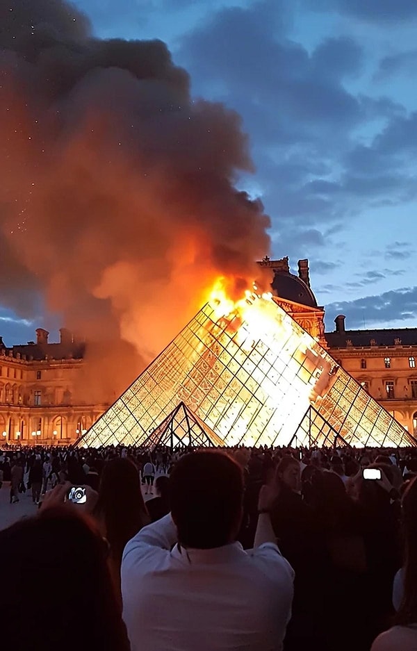 "Artificial Intelligence Continues to Spook: Fire at the Louvre Museum."