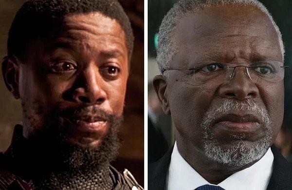 Atandwa and John Kani in "Black Panther."