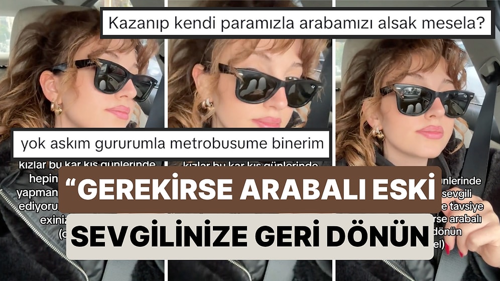 "Bu Soğukta Arabalı Sevgili Tavsiye Ediyorum,Gerekirse Eski Sevgilinize Dönün" Diyen Kadın Ortalığı Karıştırdı