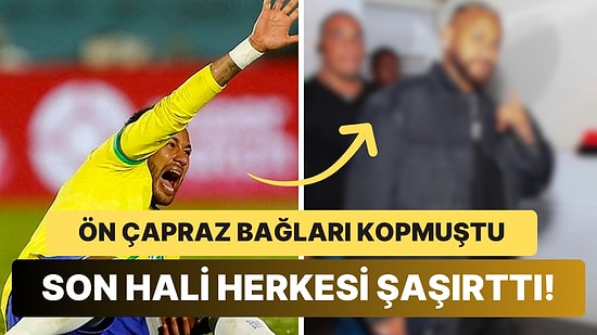 Bu Ne Hal? Uzun Süredir Sakatlığı Süren ve Tedavi Sürecinde Olan Neymar'ın Son Hali Görenleri Şaşırttı!