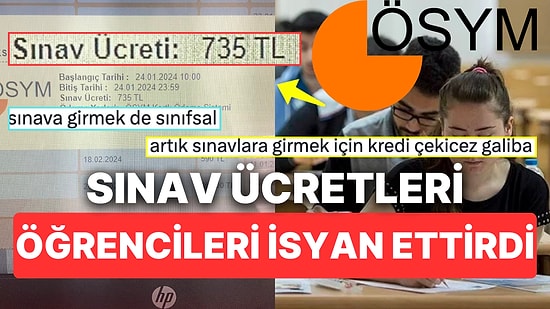 Sınava Girecek Olan Öğrenciler ÖSYM Ödeme Ekranında Karşılaştıkları Ücretler Karşısında İsyan Etti