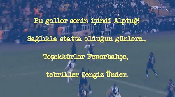 LÖSEV tarafından yapılan paylaşımda hem Fenerbahçe'ye hem de Cengiz Ünder'e teşekkür edildi.