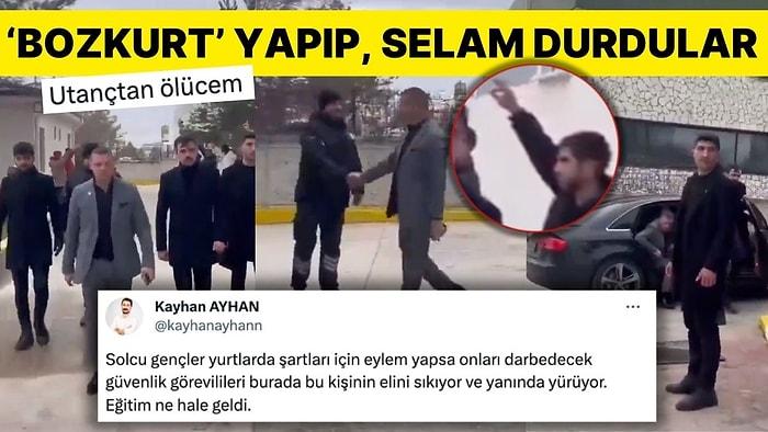 Ülkü Ocakları Başkanı'na KYK Yurdunda 'Karşılama Töreni' Düzenlendi! 'Bozkurt' İşaretleriyle Selam Durdular