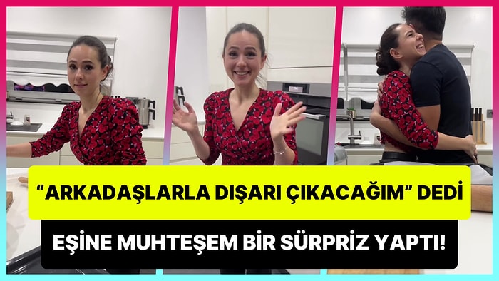 'Arkadaşlarımla Dışarı Çıkacağım' Deyip Elleriyle Lahmacun Yaparak Eşine Sürpriz Yapan Kadın