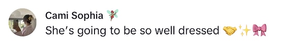 6. "Çok güzel giyinecek 🤝✨🎀"