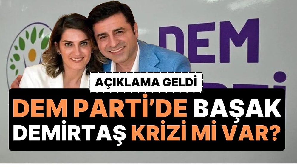 Rahatsızlık Yarattığı İddia Edilmişti! DEM Parti'den Başak Demirtaş Açıklaması