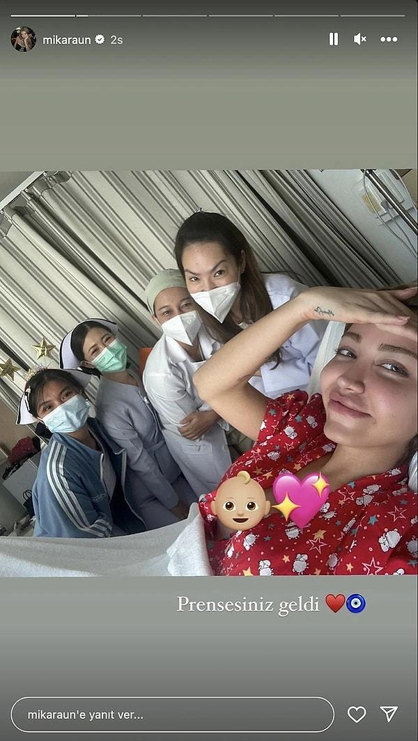 Haklı da çıktılar! Sosyal medyaya dönen Mika Raun, ameliyat iddialarını doğrulayarak hastaneden hemşireleriyle pozunu "Prensesiniz geldi" notuyla paylaştı.