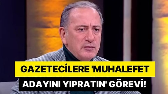 Fatih Altaylı'dan Ortalığı Karıştıracak İddia: 'Gazetecilere, Muhalefet Adayını Yıpratmak İçin Para Verildi'