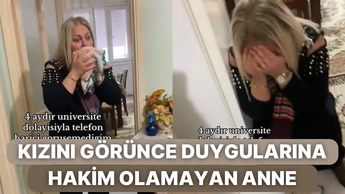 Üniversite İçin Şehir Dışına Giden Genç Kız Ailesine Sürpriz Yapınca Yaşananlar Viral Oldu