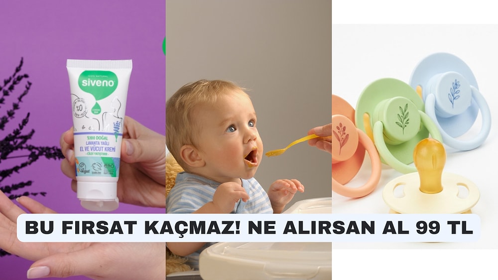 Ne Alırsanız Alın 99 TL! Bebeğiniz İçin Hemen Sepete Eklemeniz Gereken Ürün Önerileri