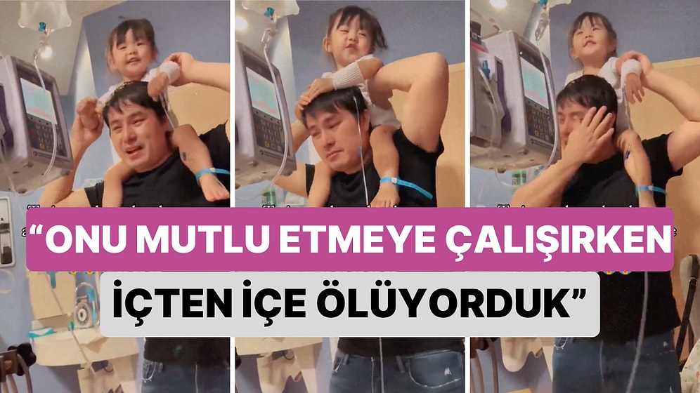 Kanser Hastası Kızını Eğlendirmek İçin Şarkı Söyleyip Dans Eden Babasının Gözyaşları Yüreğinize Dokunacak