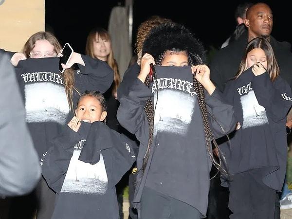 Kim Kardashian’ın kızı North West bir grup arkadaşıyla birlikteydi.  Kanye'nin daha sonra ayrı olarak katıldığı yemeğe yeni karısı Bianca Censori olmadan gitti.