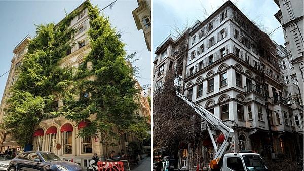 Albukrek Evi'nin öncesi/sonrası paylaşımı ise İstanbul binalarının fotoğraflarını paylaşmakla kalmayıp paylaşımlarıyla tarihini de öğrenmemizi sağlayan İstanbul Apartmanları adlı sayfadan geldi.