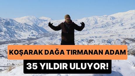 Erzurum'da Koşarak Tırmandığı Sitare Dağı'nda Uluyan 'Yalnız Kurt' Lakaplı Adam