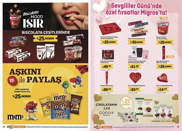 Sevgililer Günü'nde özel fırsatlar Migros'ta!