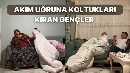 TikTok Akımı Çekmek İsterken Koltukları Kıran Gençlerin Fail Videoları