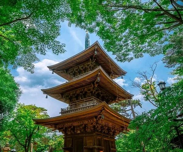11. "Japonya'da tapınakları ziyaret ettim."