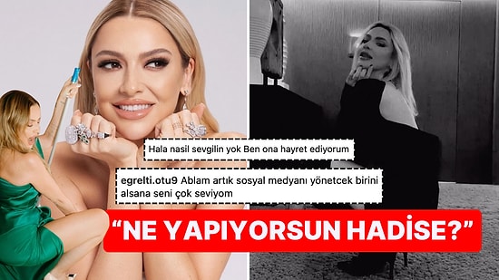 Geçtiğimiz Günlerde Temizlik Paspasıyla Poz Veren Hadise'den Bu Sefer de Semt Oturuşu Pozu Geldi