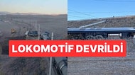 İstinat Duvarı Rayların Üzerine Yıkıldı! Kırıkkale'de Yük Treni Kazası