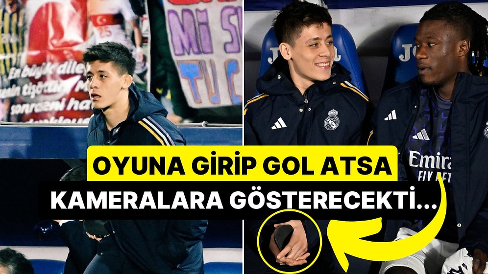 Arda Güler'in Yedek Kulübesinde Elinde Tuttuğu Gizemli Nesnenin Ne Olduğu Ortaya Çıktı