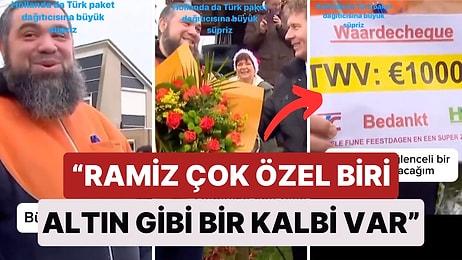 Hollanda'da Kuryelik Yapan Bir Türk'e Mahalle Halkı Sevgisini Göstermek İçin Tatlı Bir Sürpriz Hazırladı