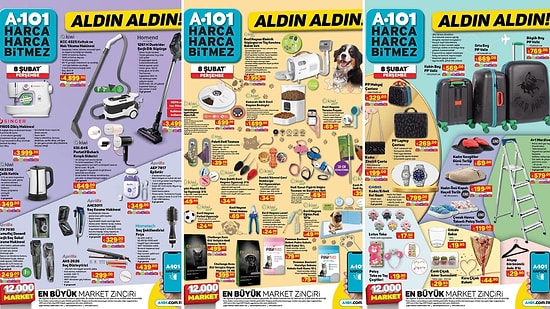 A101'e Koltuk ve Halı Yıkama Makinesi Geliyor! 8 Şubat 2024 A101 Aldın Aldın Kataloğu