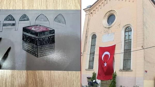 İstanbul'un Sarıyer ilçesinde gerçekleştirilen saldırı sonrası Beyoğlu'nda bulunan Saint Antuan Katolik Kilisesi’ne Kâbe ve Türk bayraklı mektup gönderildi.