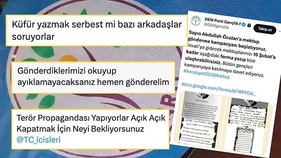 DEM Parti Gençlik Meclisi’nin ‘Abdullah Öcalan’a Mektup’ Kampanyası Tepki Çekti