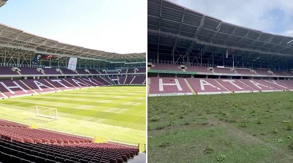 Yeni Hatay Stadyumu'nun son halinin görüntüleri paylaşıldı.