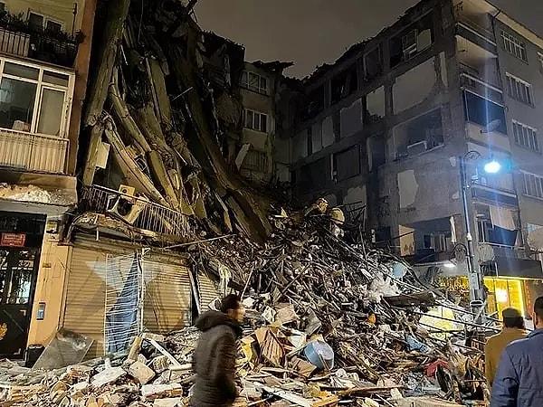 Depremin merkez üssünün Kahramanmaraş'ın Pazarcık ilçesi olduğu belirlendi. 7,7 büyüklüğündeki bu depremin sarsıntısı, insanların panik hali ve bazı binaların yıkılması, kentteki güvenlik kameraları tarafından kaydedildi.