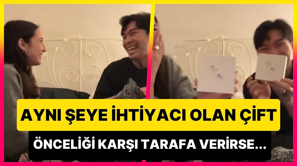İkisinin de Aynı Şeye İhtiyacı Olmasına Rağmen Hediye Alırken Önceliği Karşı Tarafa Veren Aşırı Tatlı Çift