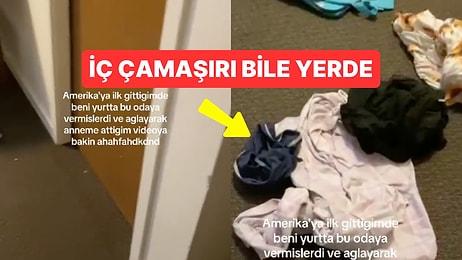 Amerika'daki Bir Türk Öğrencinin Yurt Odasında Karşılaştığı Pis Manzara Mide Bulandırdı!