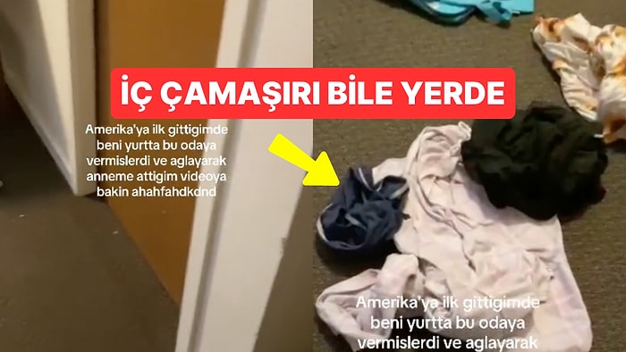 Amerika'daki Bir Türk Öğrencinin Yurt Odasında Karşılaştığı Pis Manzara Mide Bulandırdı!