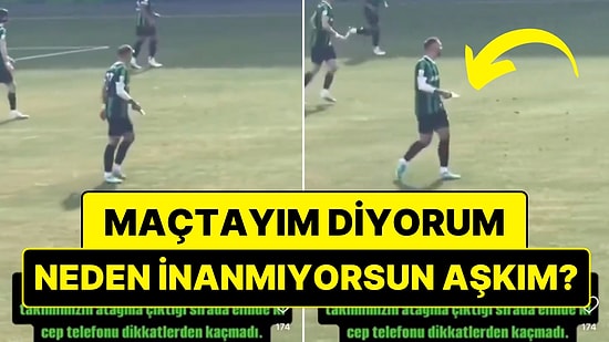 Maça Elinde Telefonla Çıktı: Denizlispor Futbolcusu Emre Sağlık'ın Telefonla Sahada Olma Sebebi Neydi?