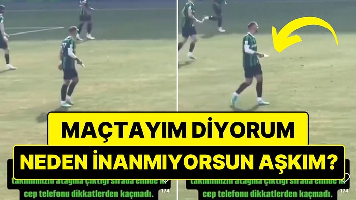 Maça Elinde Telefonla Çıktı: Denizlispor Futbolcusu Emre Sağlık'ın Telefonla Sahada Olma Sebebi Neydi?