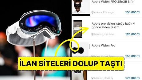 ABD'de Satışa Sunulan Apple Vision Pro, Henüz Türkiye'de Satışa Sunulmadan İkinci El İlan Sitelerine Düştü!