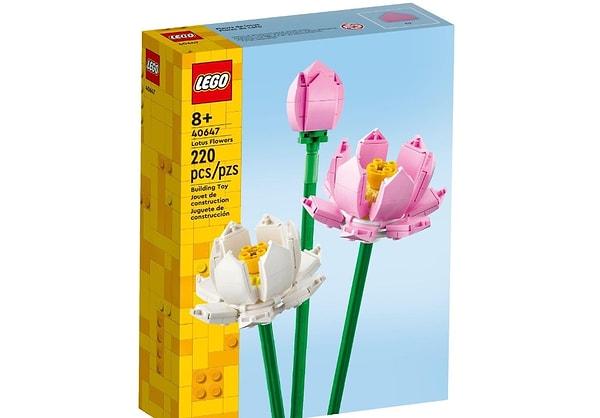 7. LEGO Iconic Lotus Çiçekleri 40647
