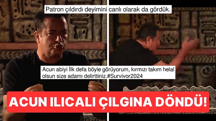 Kavga Gürültü Bitmeyen Survivor'da Tansiyon Zirveye Çıktı: Çileden Çıkan Acun Ilıcalı Sandalyesini Fırlattı!