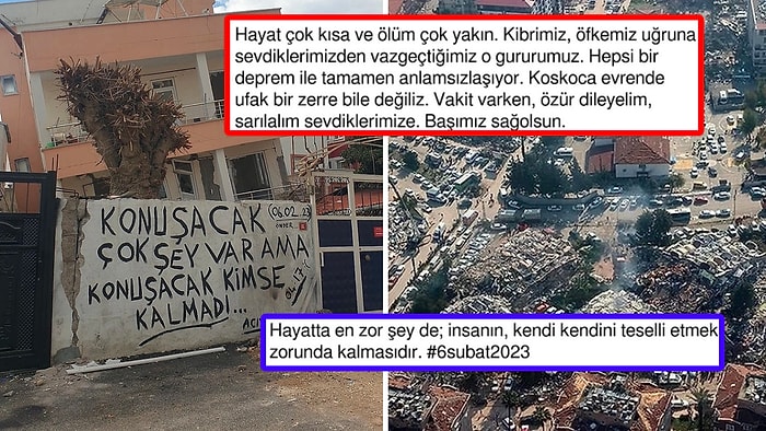 Acısı Dün Gibi: 6 Şubat Depreminin Birinci Yıl Dönümünde Paylaşımlarıyla Duygularımıza Tercüman Oldular