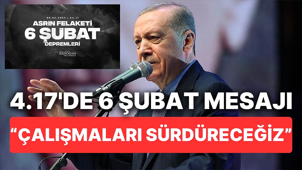 Cumhurbaşkanı Recep Tayyip Erdoğan Tam Bir Yıl Sonra Aynı Saatte Depremin Yıldönümünü Andı