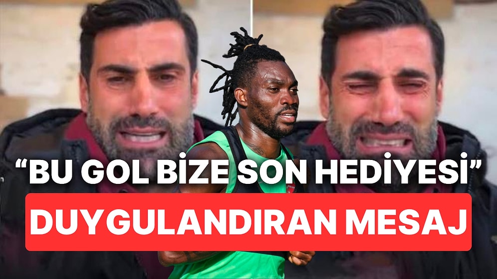 Depremde Hatay'da Canla Başla Çalışan Volkan Demirel Hayatını Kaybeden Futbolcusu Atsu'yu Unutmadı